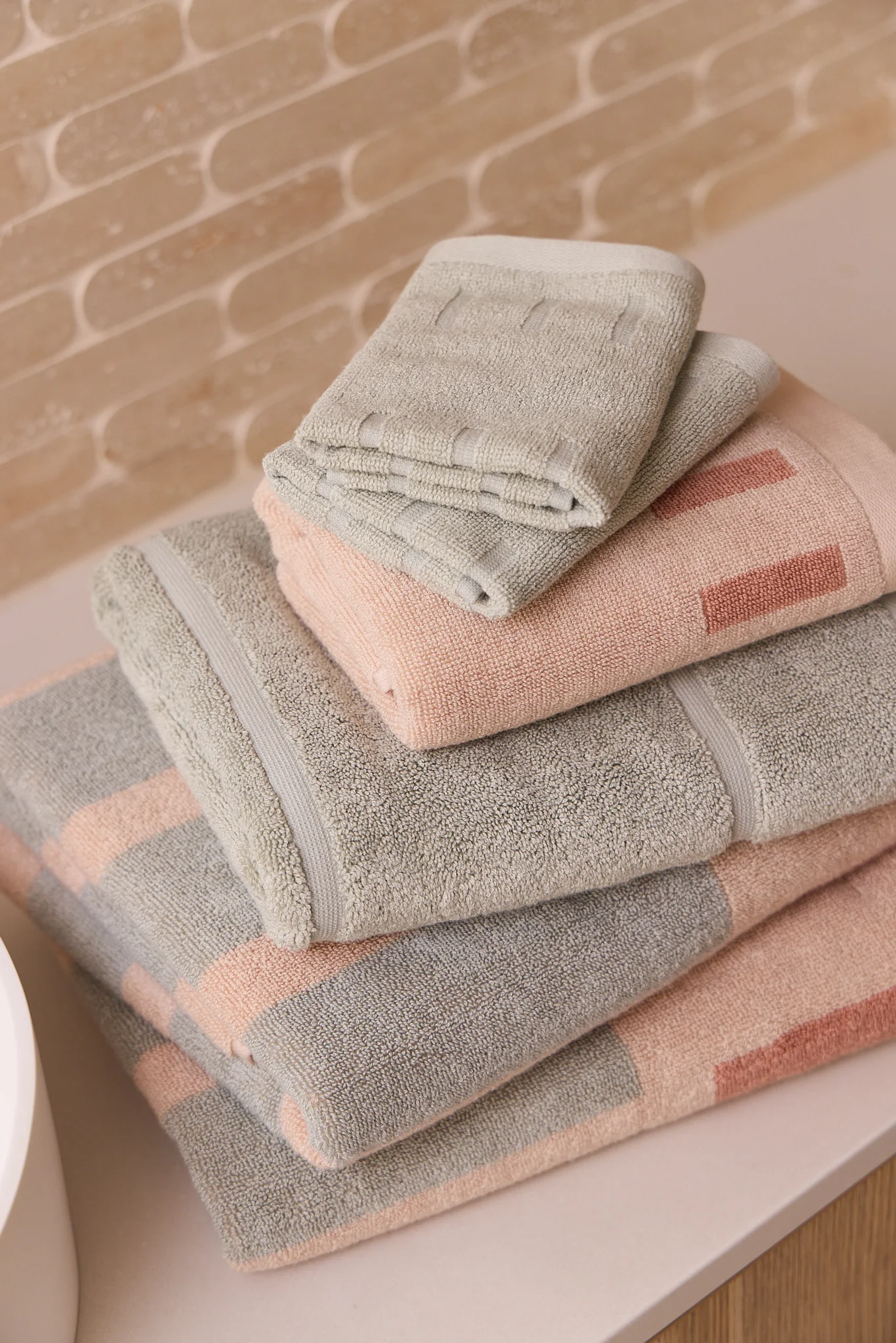 Roma Hand Towel Seafoam - Image 6