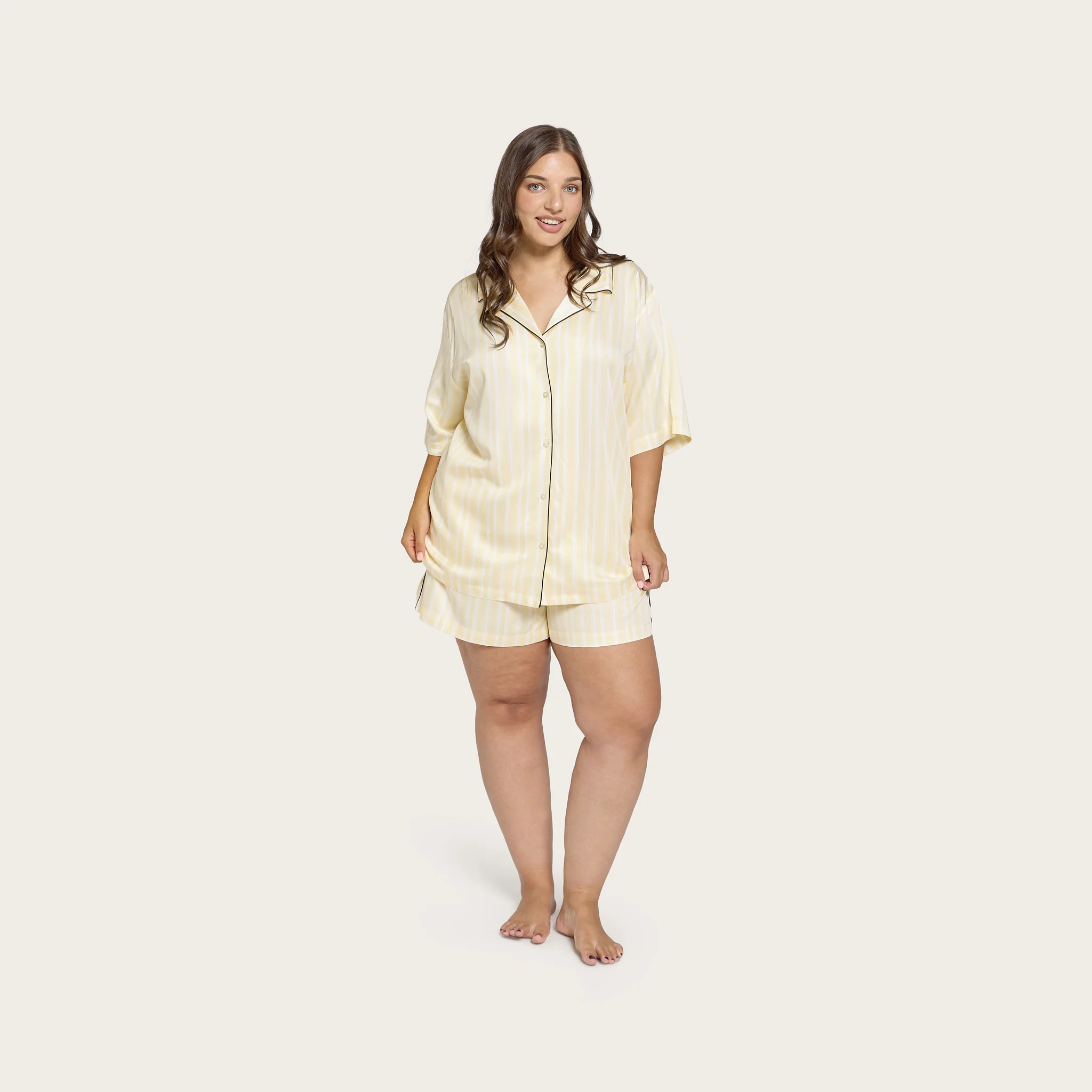 Butter Stripe Lottie Bamboo Shirt - Image 4